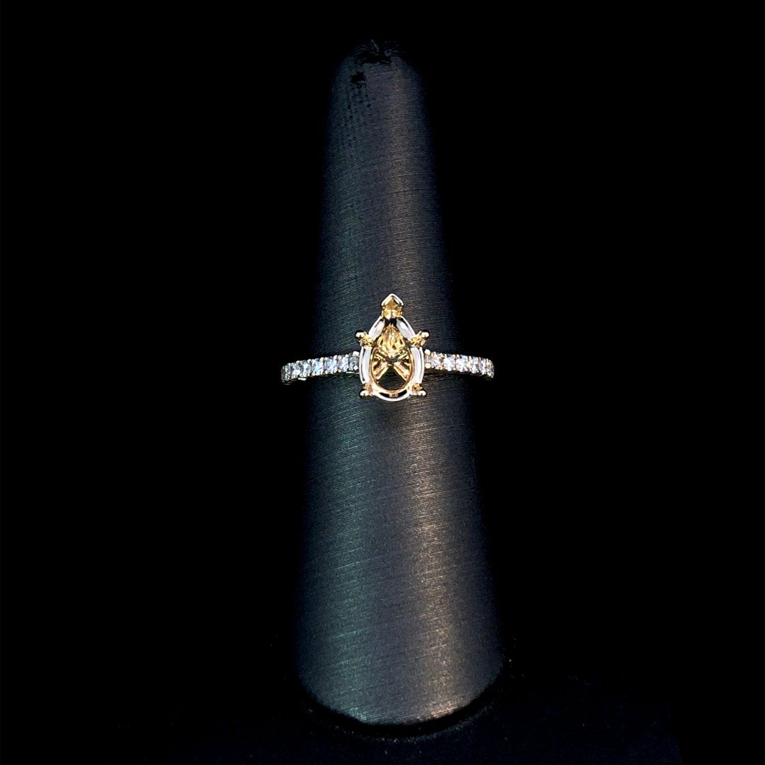 164203 - .32 ctw diamond semi mount