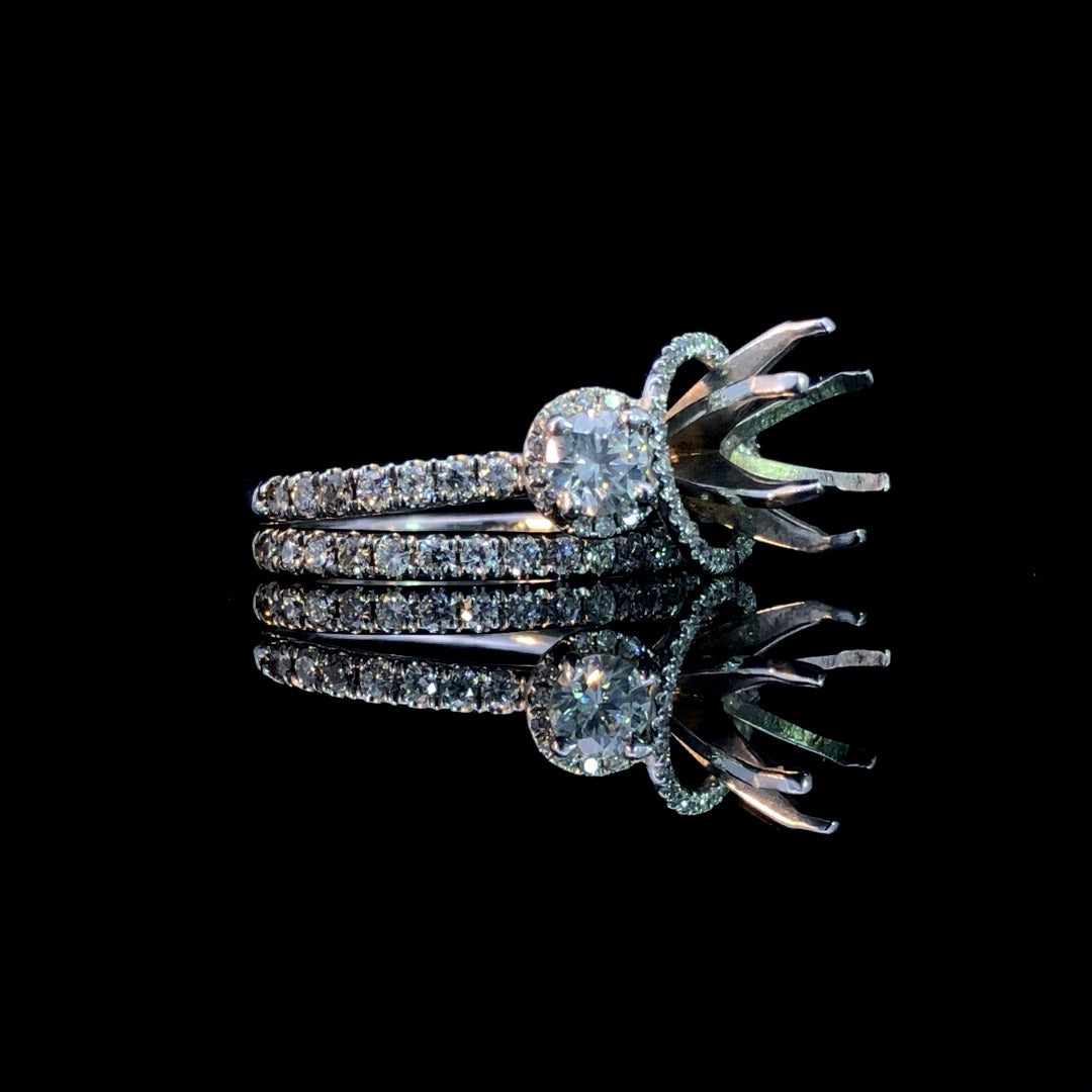 137325 - 1.21 ctw diamond semi mount