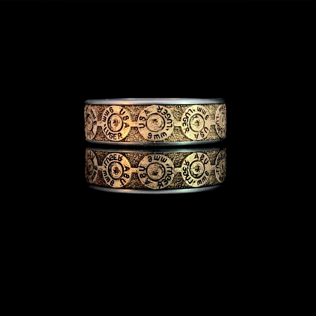 164629 - 14 kt gold/tantalum bands