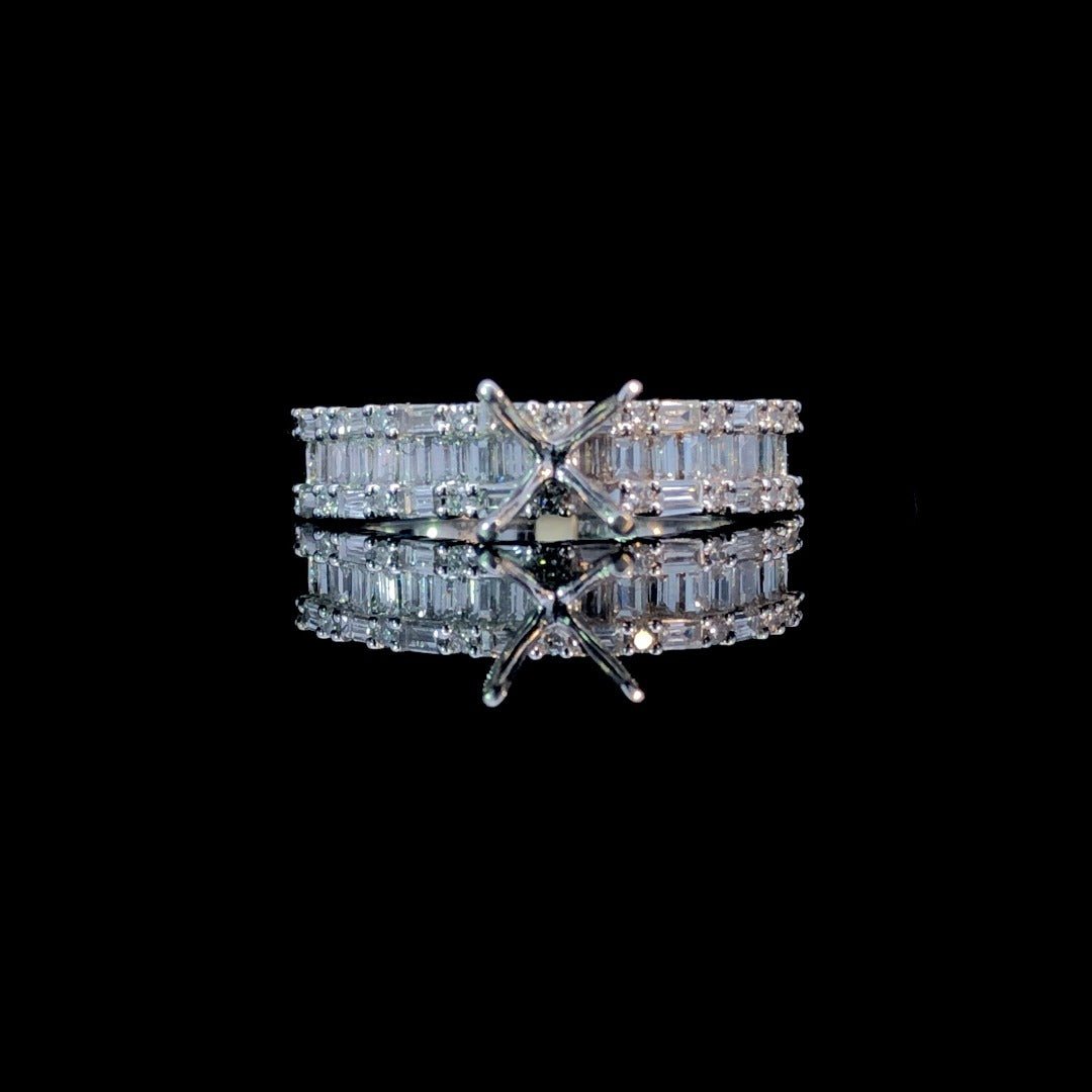 157831 - 1.08 ctw diamond semi mount