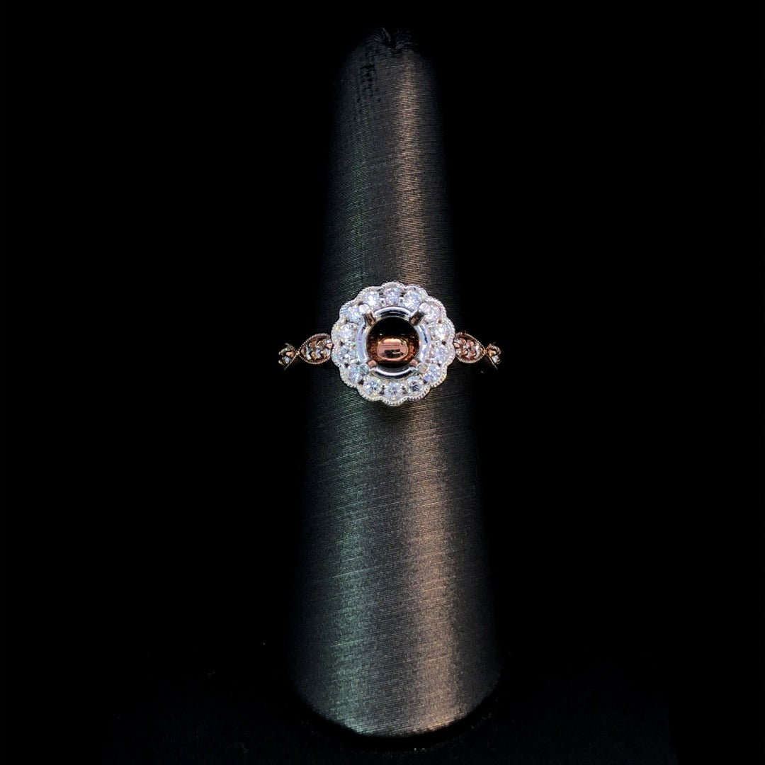 159365 - .65 ctw diamond semi mount