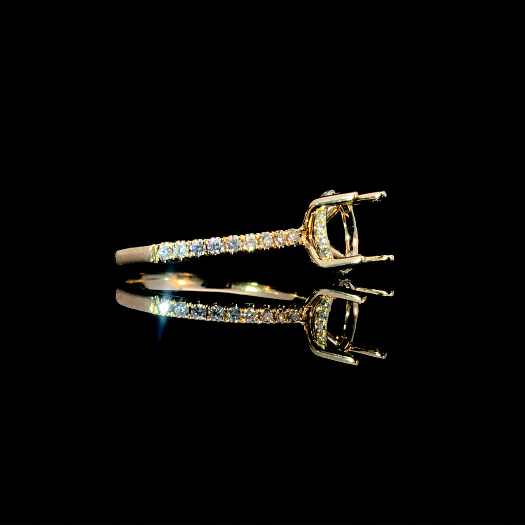 164987 - .21 ctw diamond semi mount