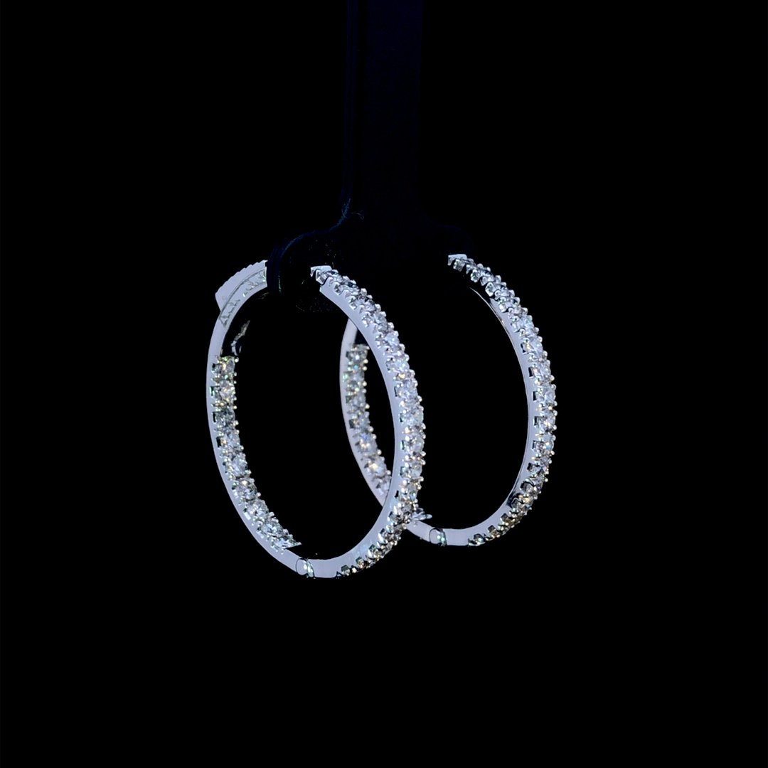164151 - 2.00 ctw diamond hoops