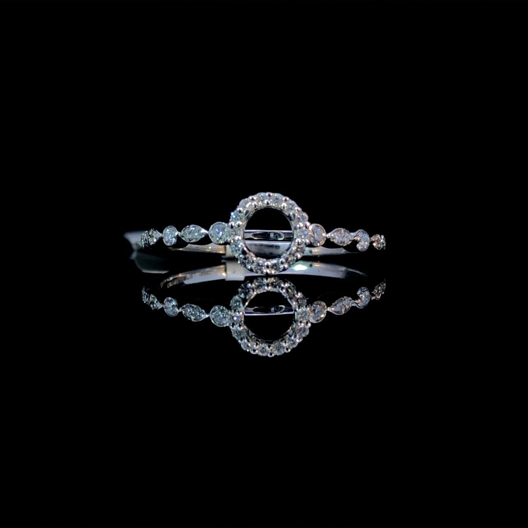 161142 - .20 ctw diamond semi mount