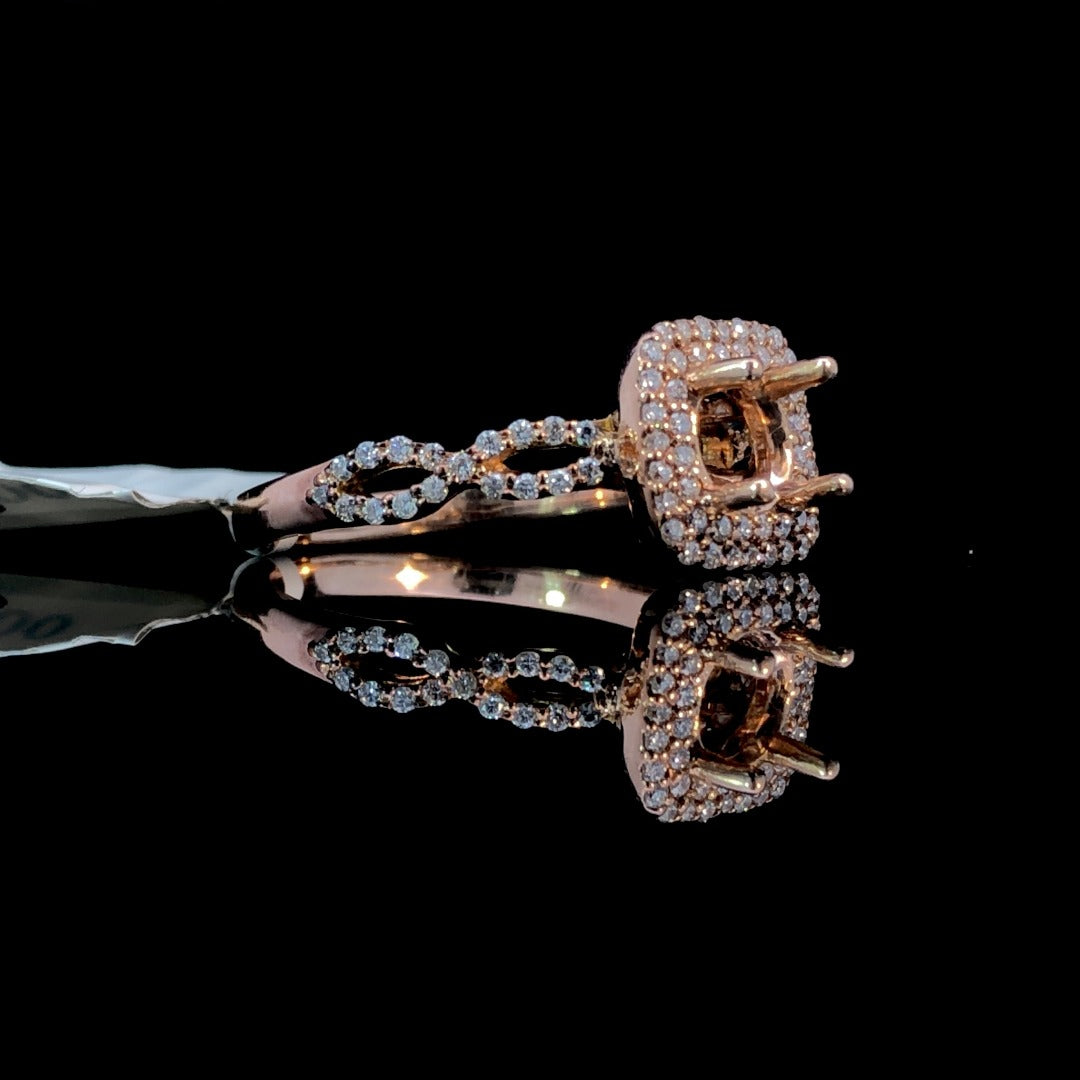155178 - .41 ctw diamond semi mount