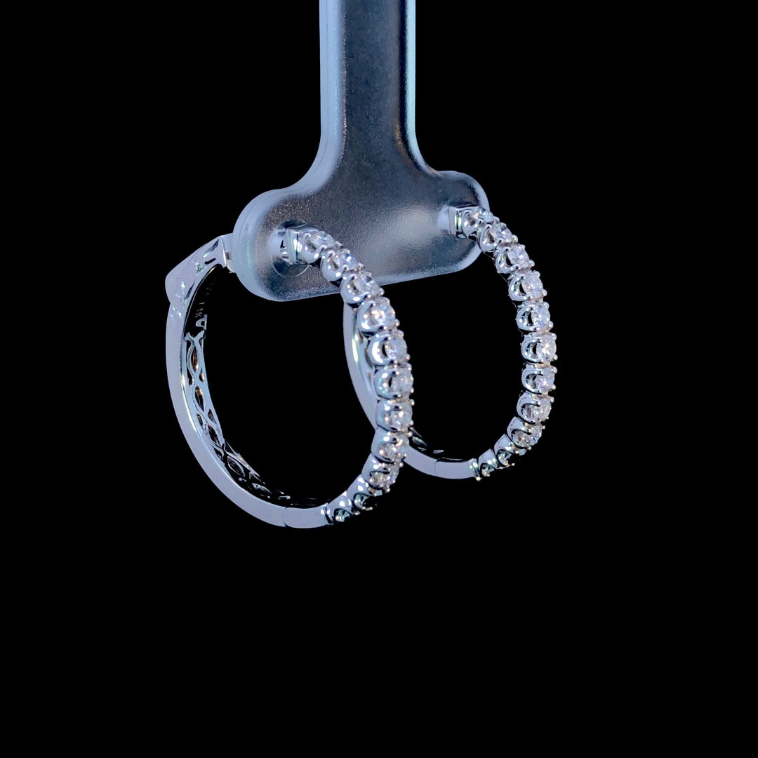 165453 - .60 ctw diamond earrings