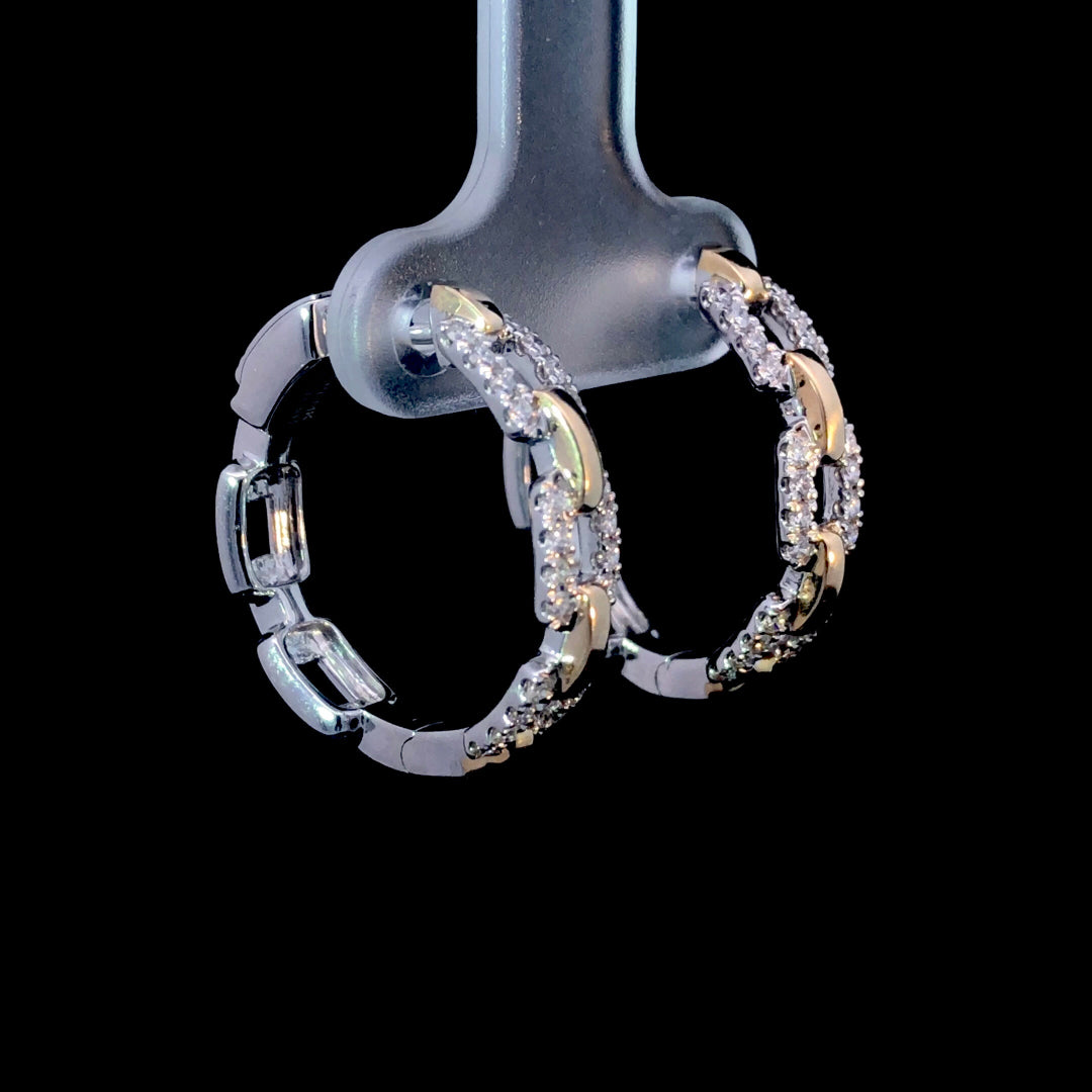164992 - .41 ctw diamond earrings