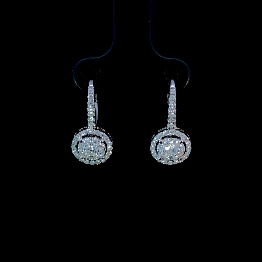 163607 - .75 ctw diamond earrings