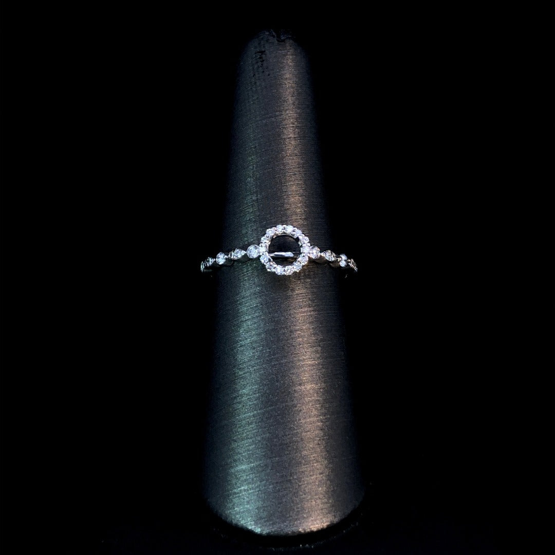 161142 - .20 ctw diamond semi mount