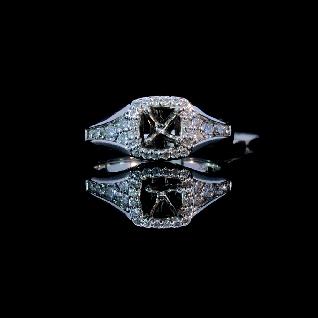 .38 ctw diamond semi mount