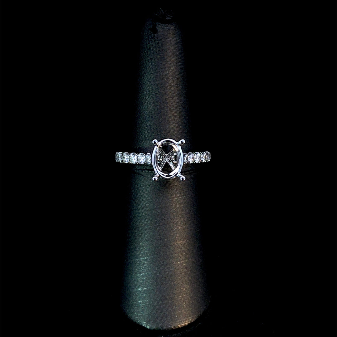 165746 - .47 ctw diamond semi mount