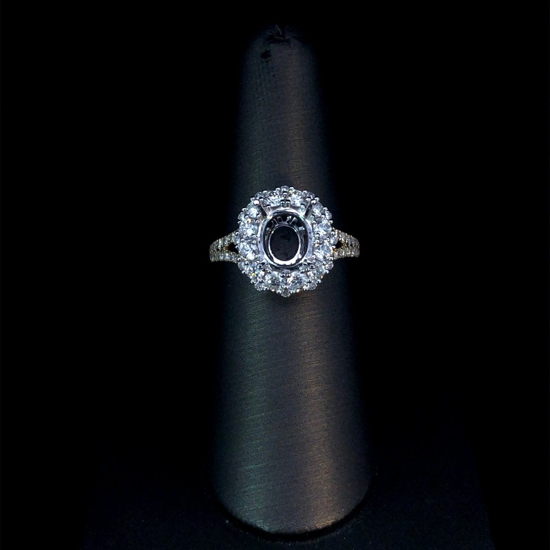 164006 - 1.16 ctw diamond semi mount