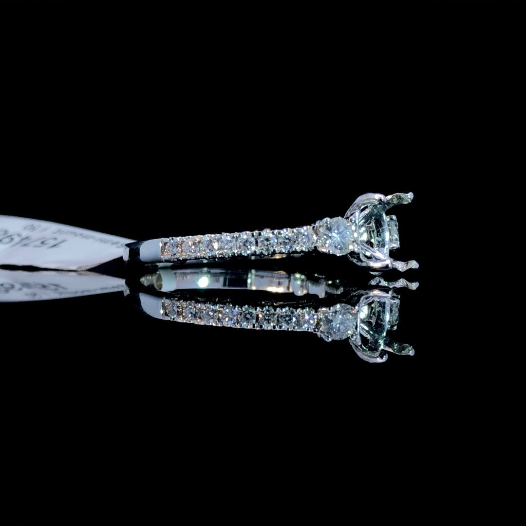 157498 - .52 ctw diamond semi mount
