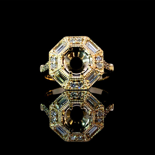 165640 - .51 ctw diamond semi mount