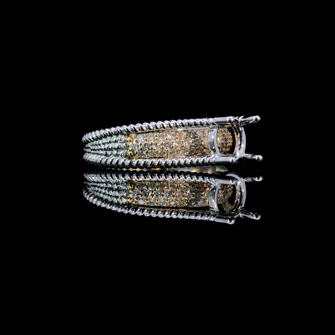 157741 - .39 ctw diamond semi mount