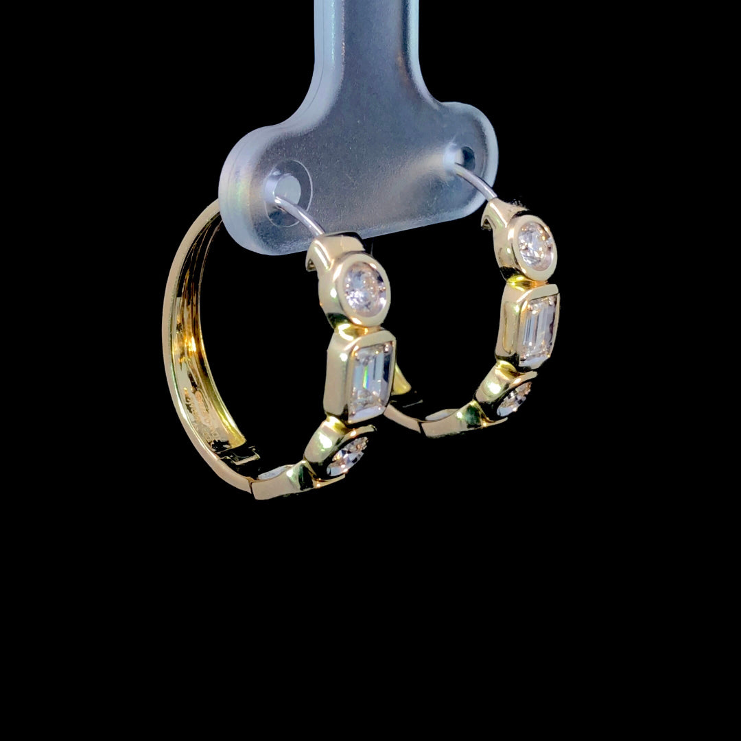 164991 - .87 ctw diamond earrings