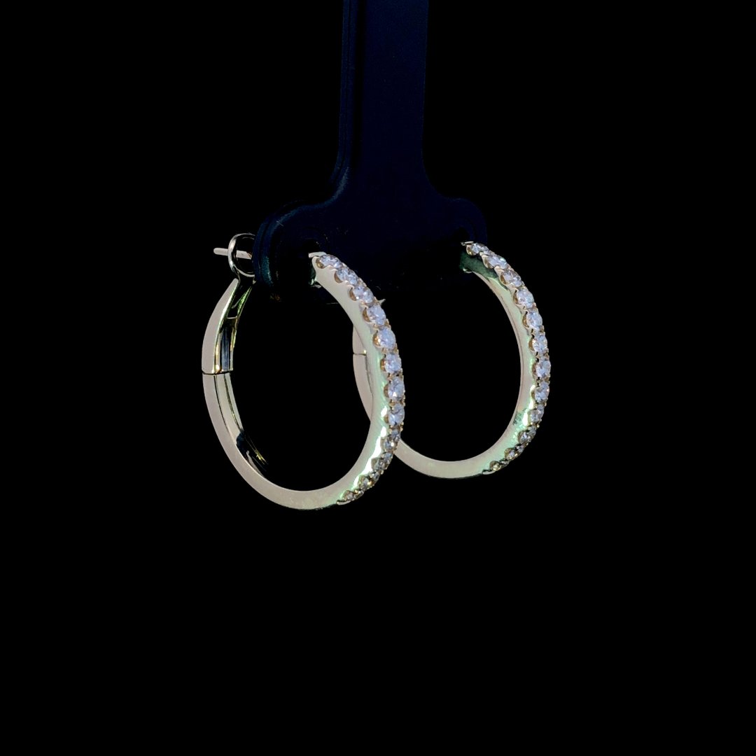 163878 - .60 ctw diamond earrings