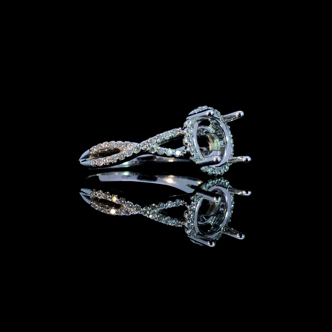 149704 - .41 ctw diamond semi mount