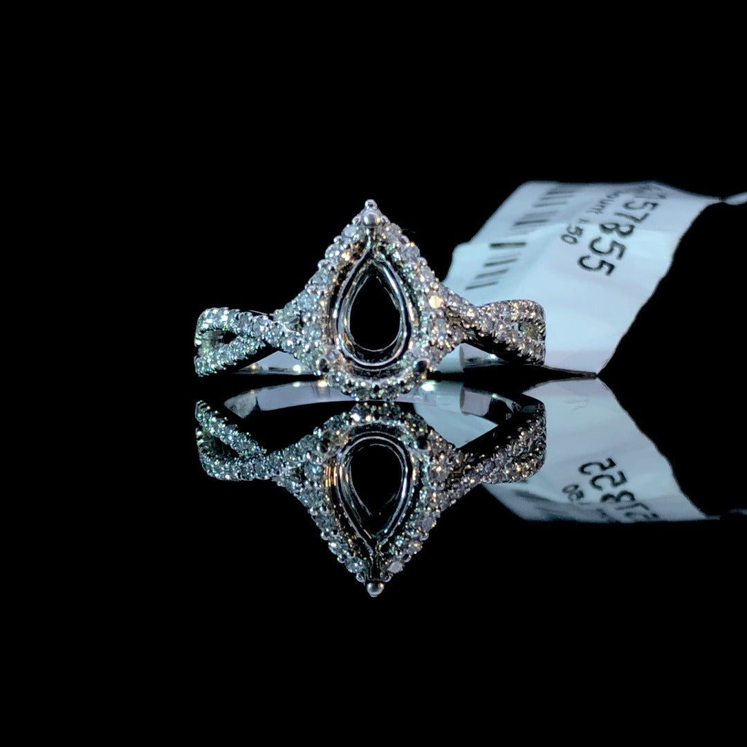 157855 - .28 ctw diamond semi mount