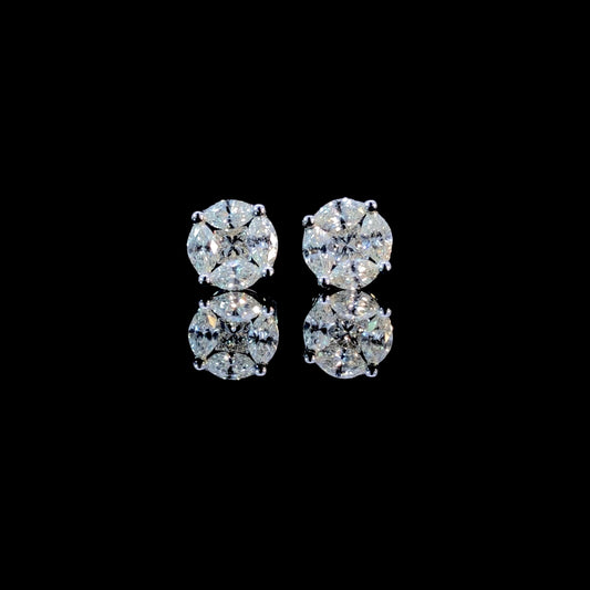 165382 - .75 ctw diamond earrings