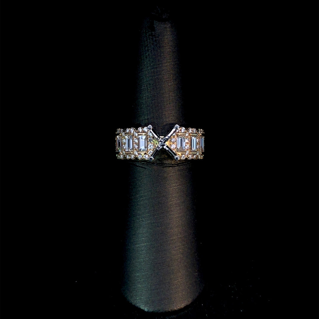 166345 - .75ctw diamond semi mount