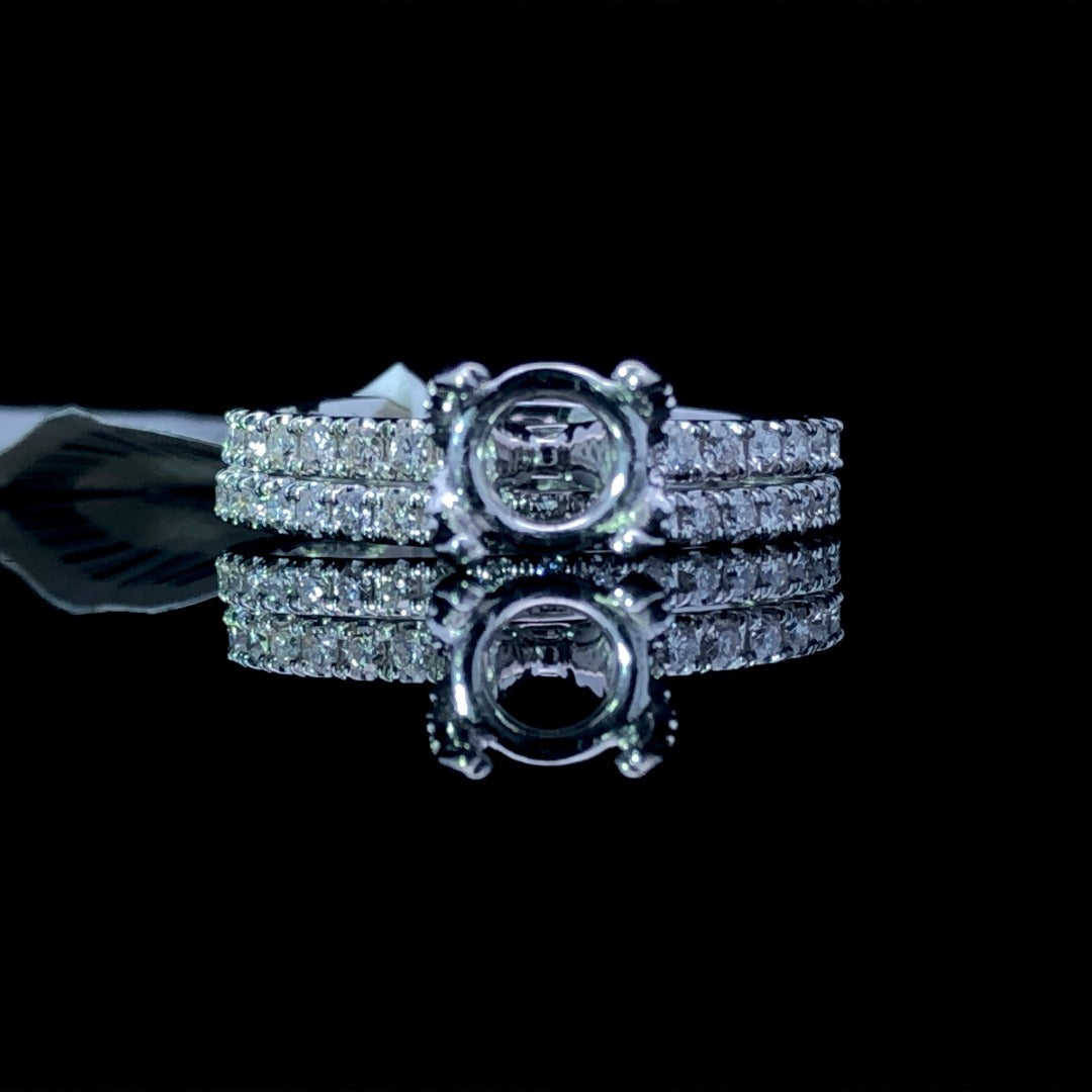 158356 - .66 ctw diamond semi mount