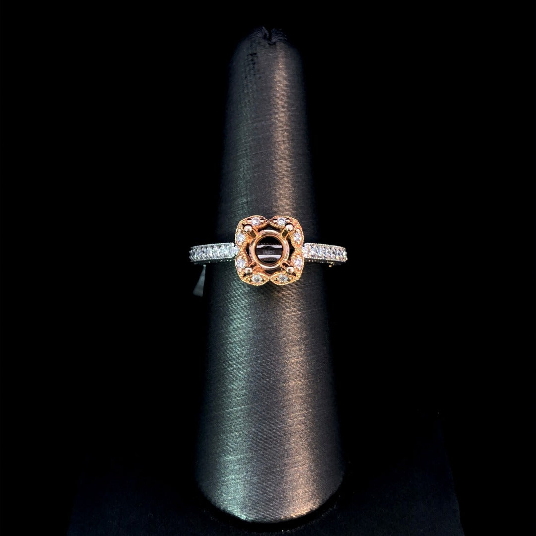 150085 - .26 ctw diamond semi mount