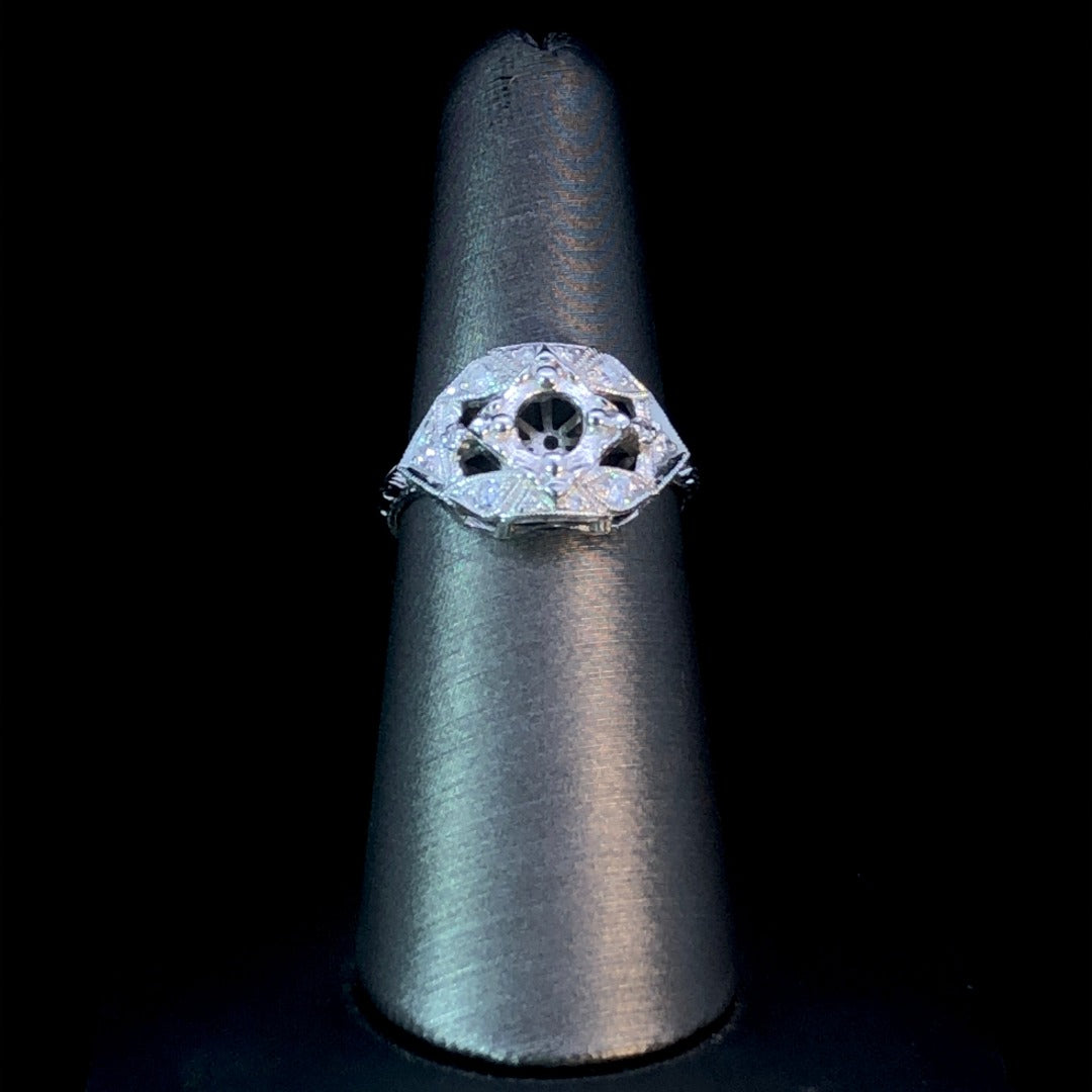 146558 - .20 ctw diamond semi mount