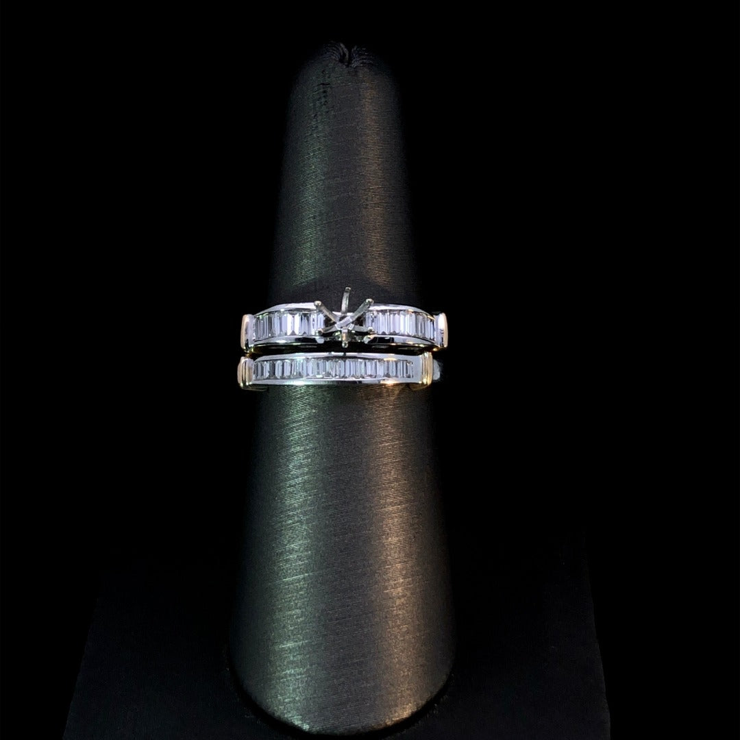 .50 ctw diamond semi mount and band