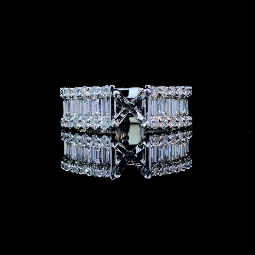 162947 - 1.38 ctw diamond semi mount