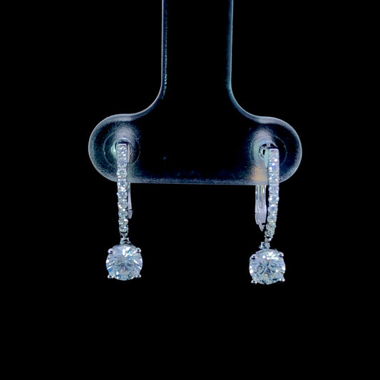 165511 - .75 ctw diamond earrings