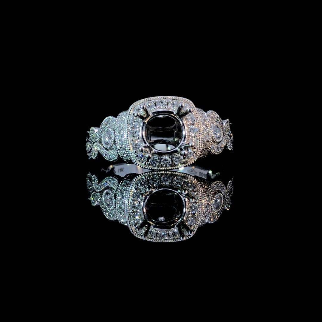 154542 - .37 ctw diamond semi mount