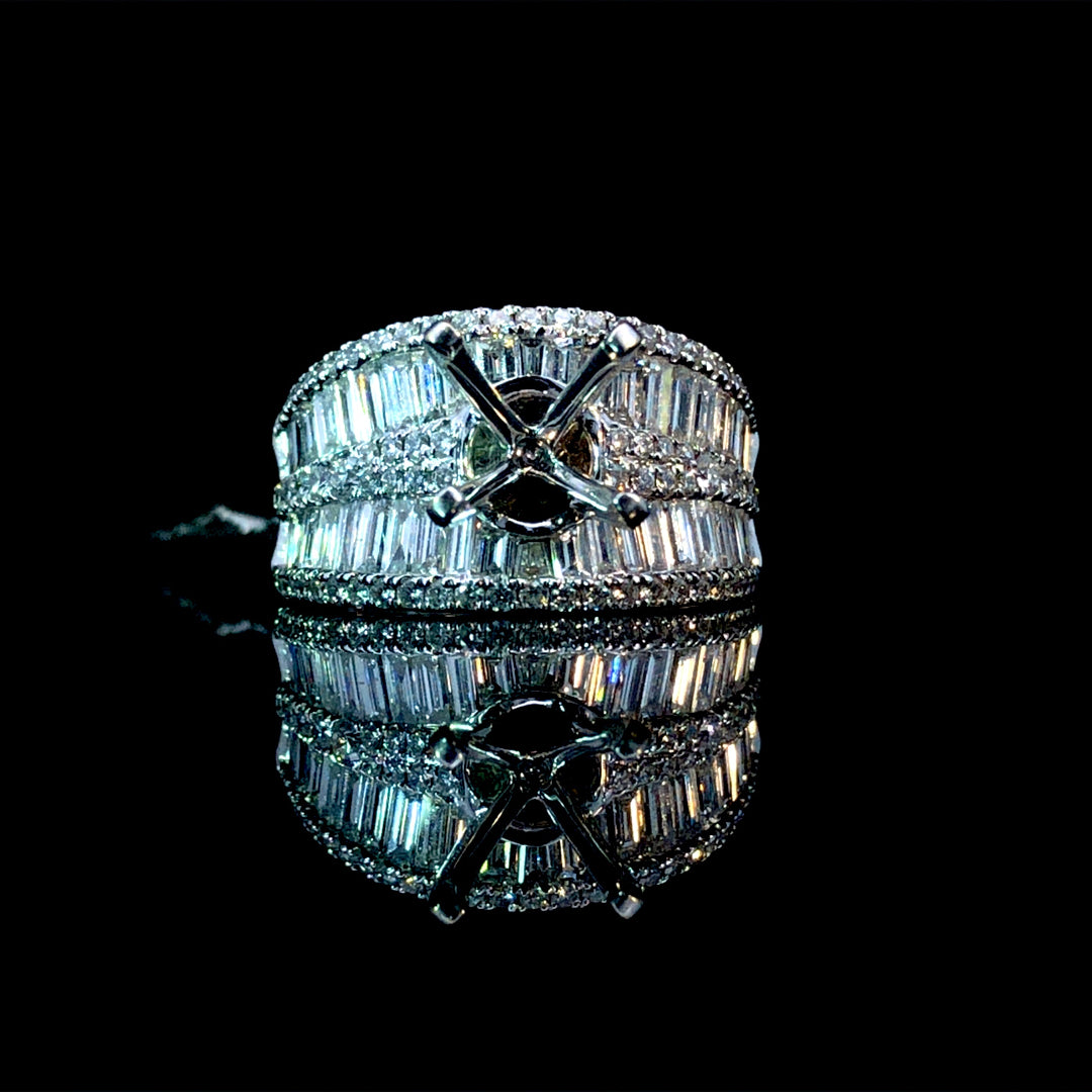 157744 - 3.00 ctw diamond semi mount