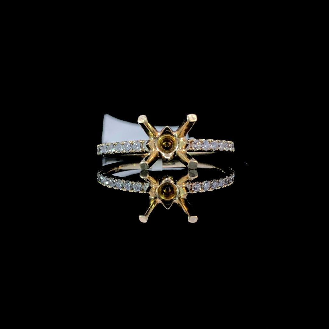 .25 ctw diamond semi mount
