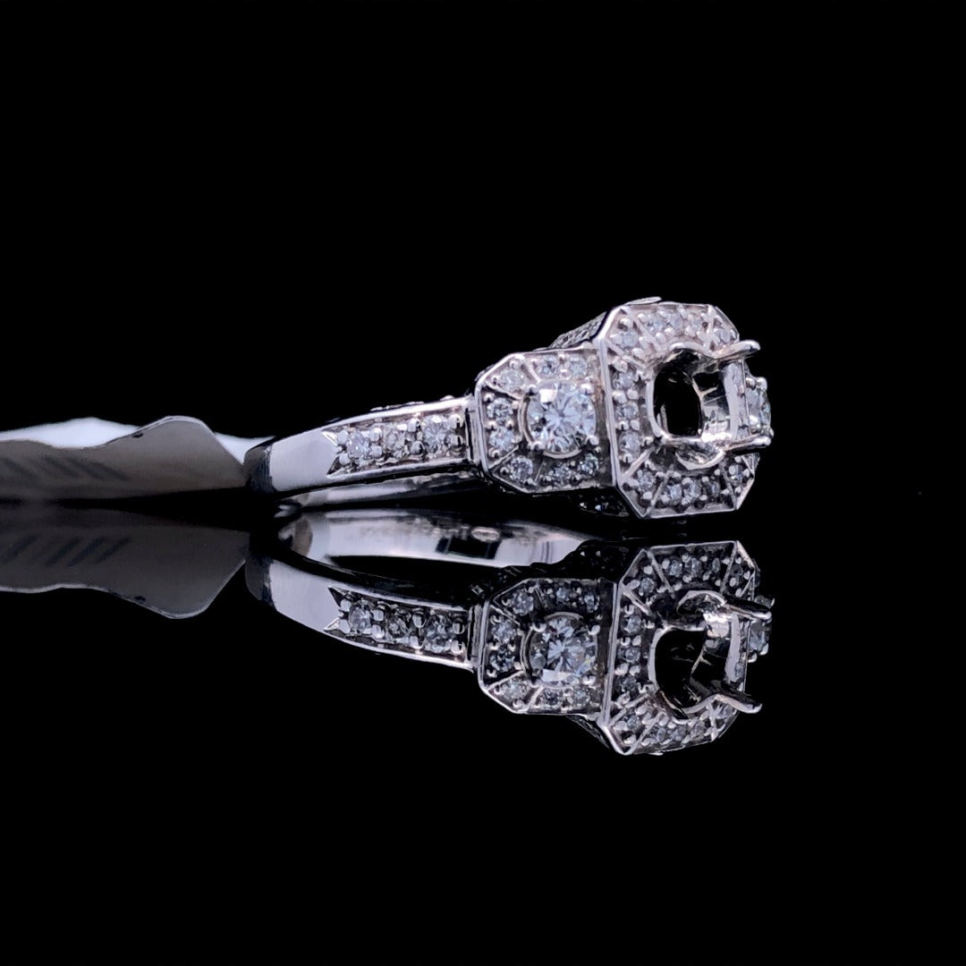 147934 - .73 ctw diamond semi mount