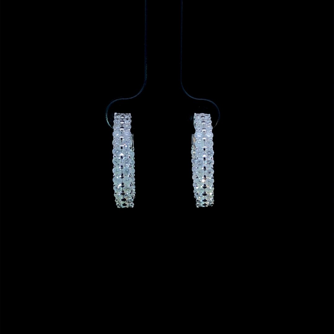 164280 - 2.00 ctw diamond hoops