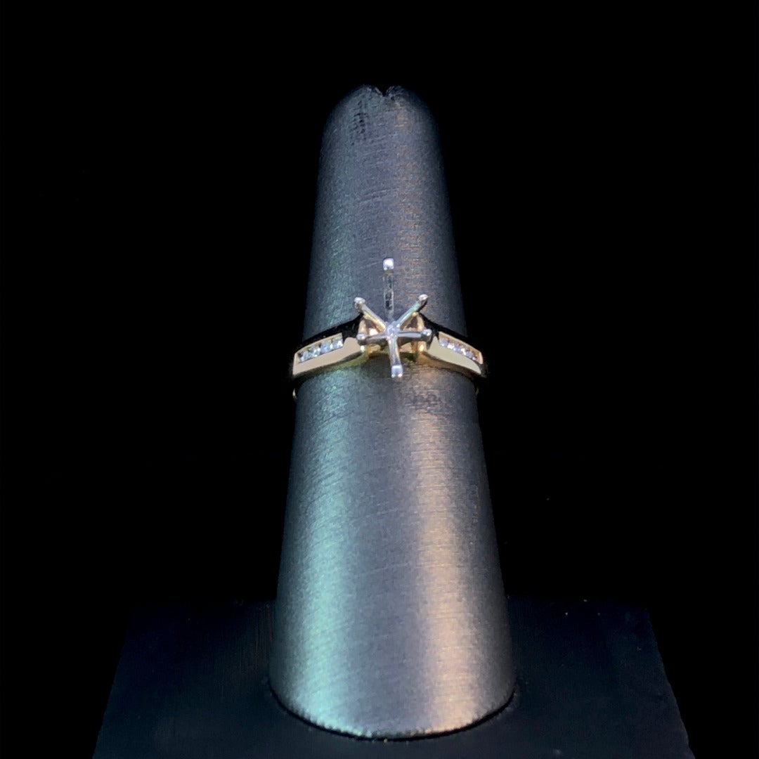 127352 - .12 ctw diamond semi mount