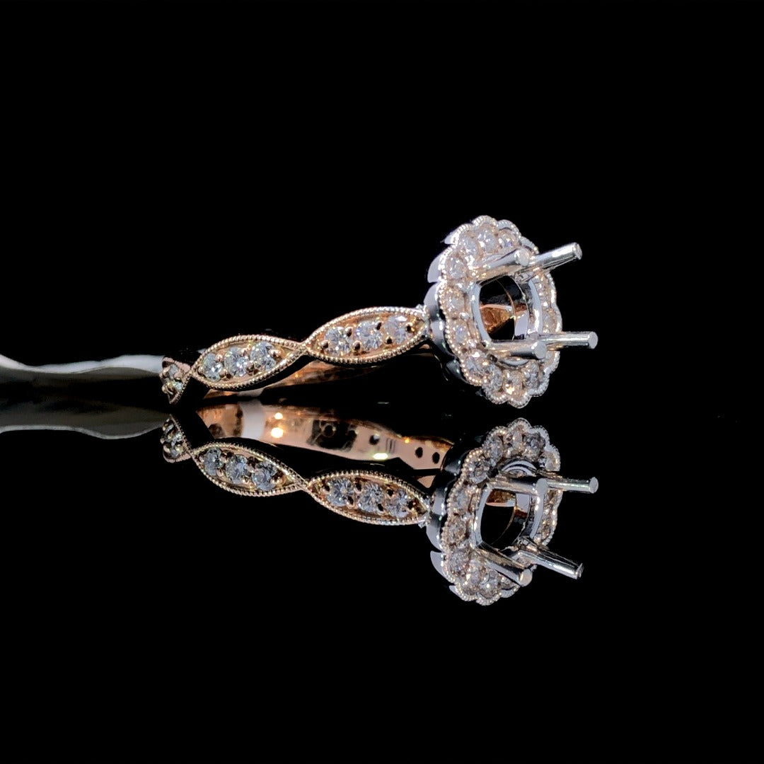 159365 - .65 ctw diamond semi mount