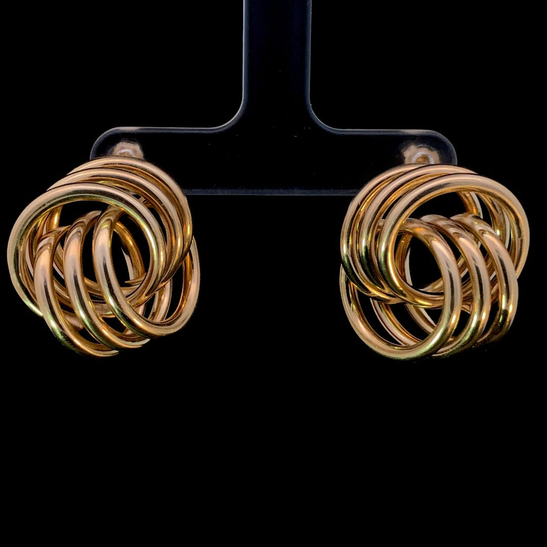 Gold earrings