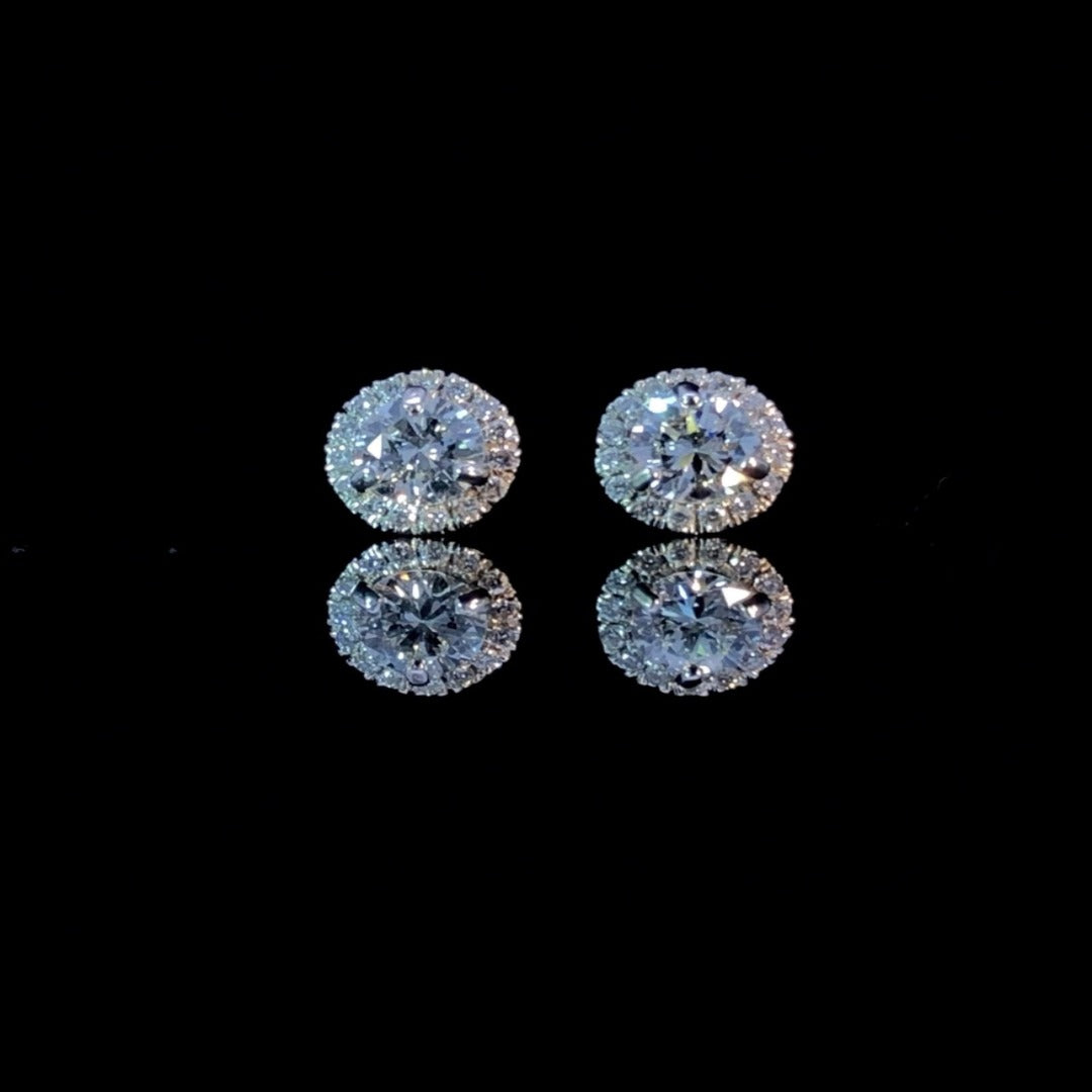 137328 - .62 ctw diamond earrings