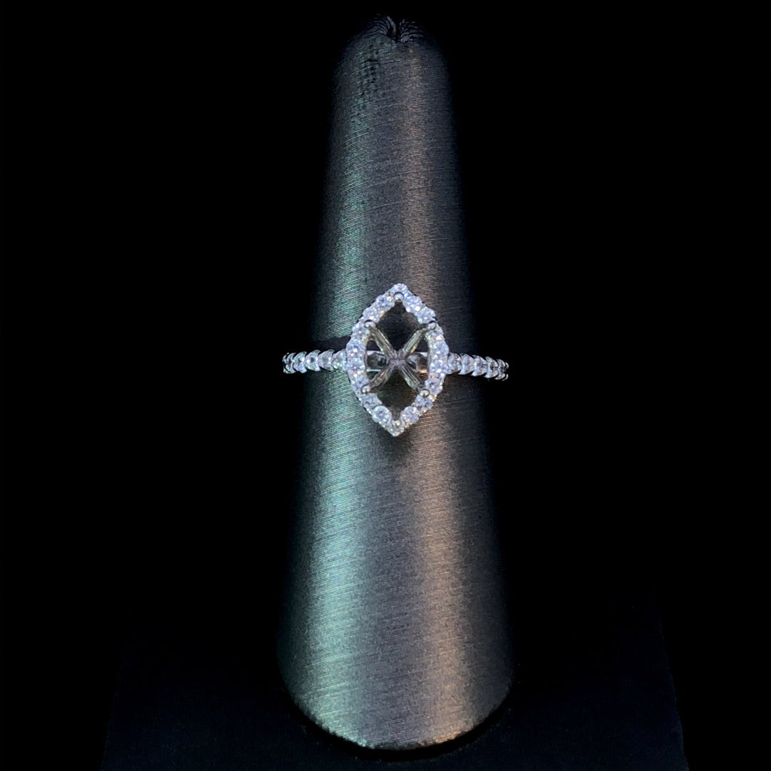 .63 ctw diamond semi mount