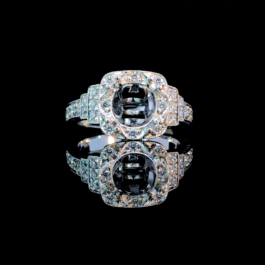 155270 - .70 ctw diamond semi mount