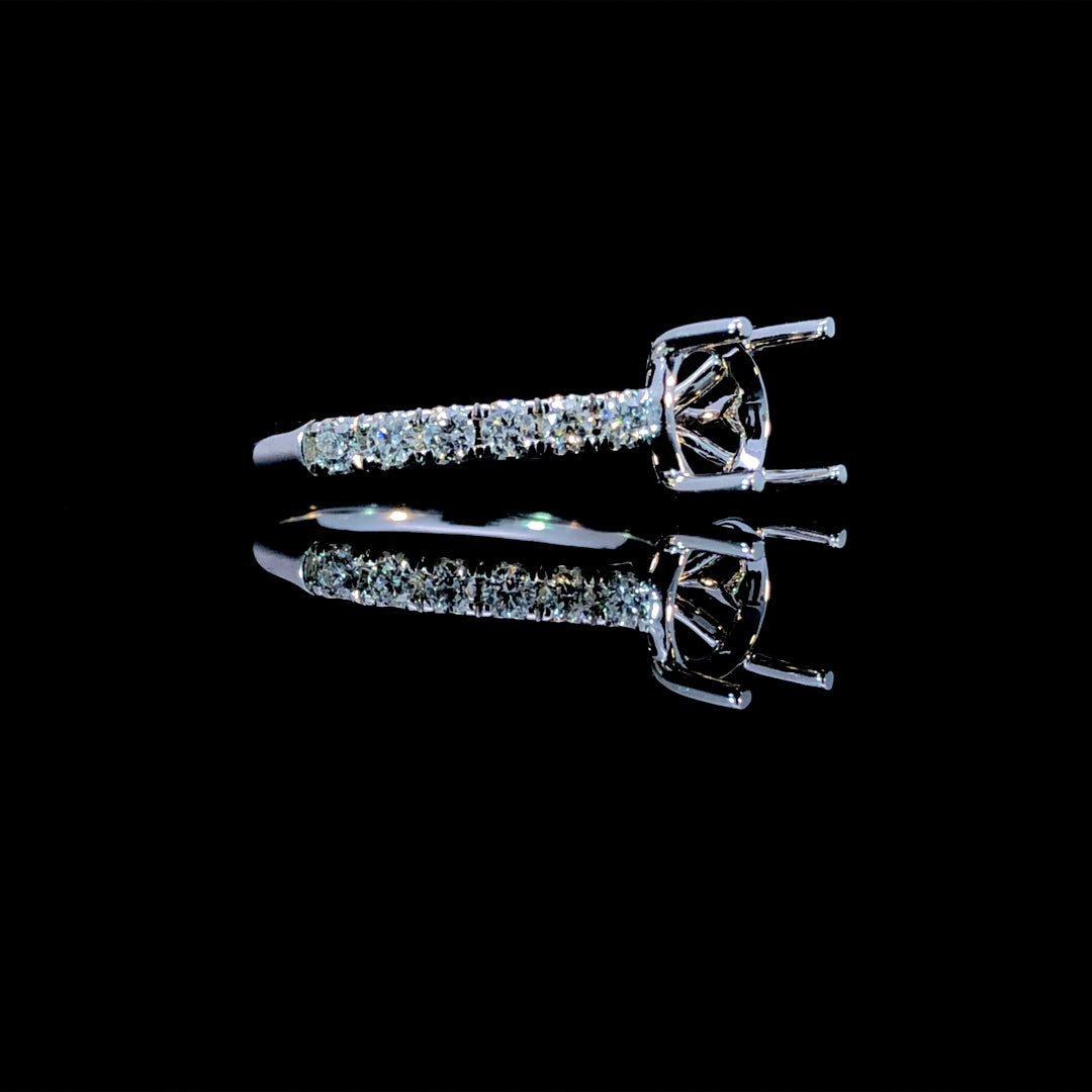165745 - .42 ctw diamond semi mount