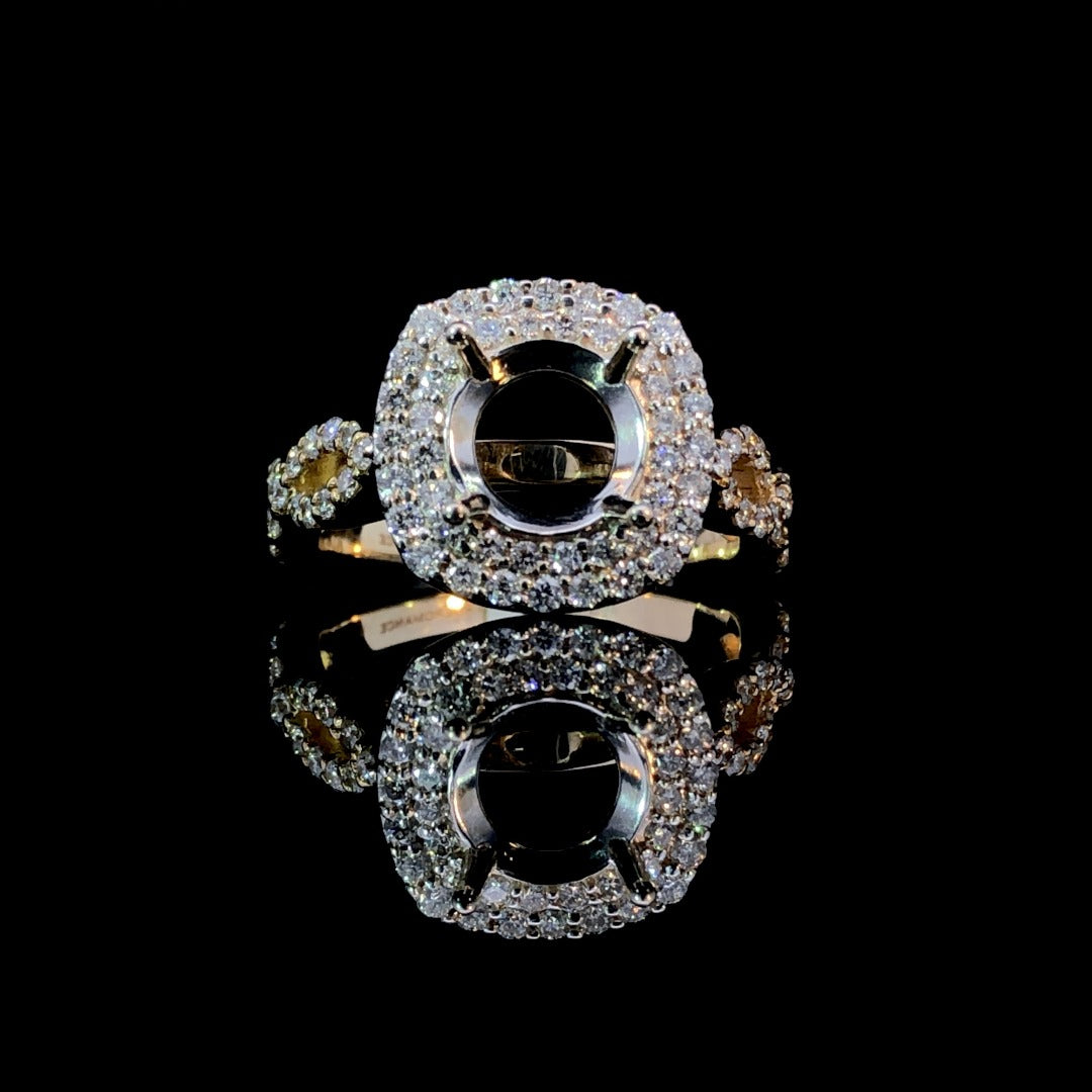 .82 ctw diamond semi mount