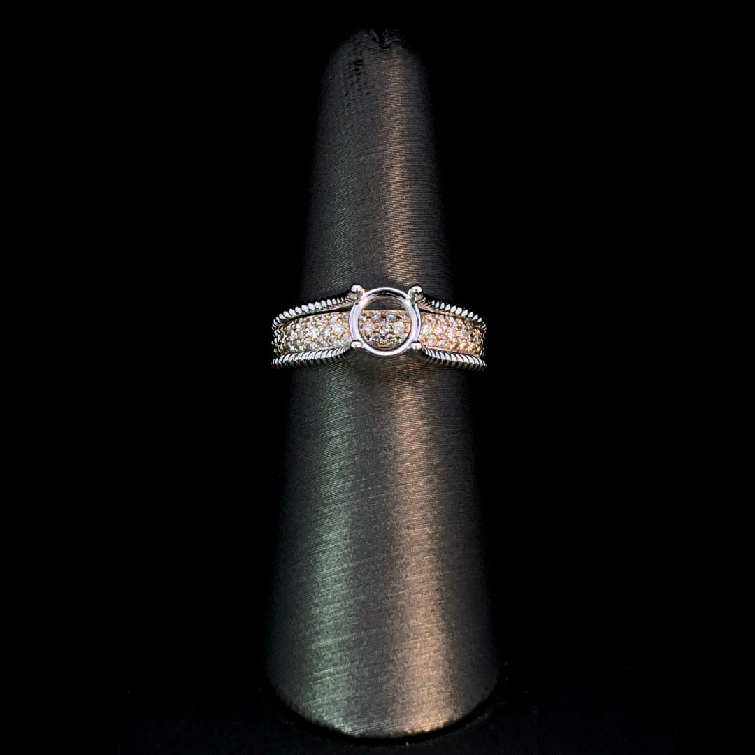 157741 - .39 ctw diamond semi mount
