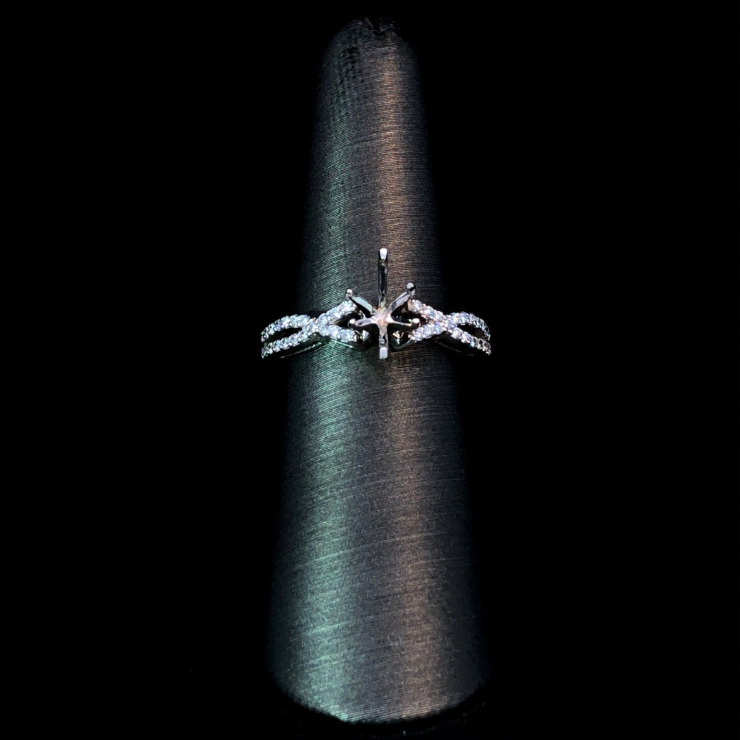 147301 - .21 ctw diamond semi mount
