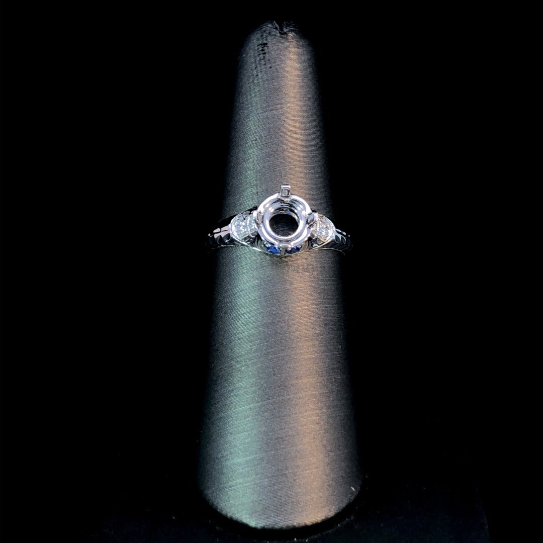 151541 - .24 ctw diamond semi mount