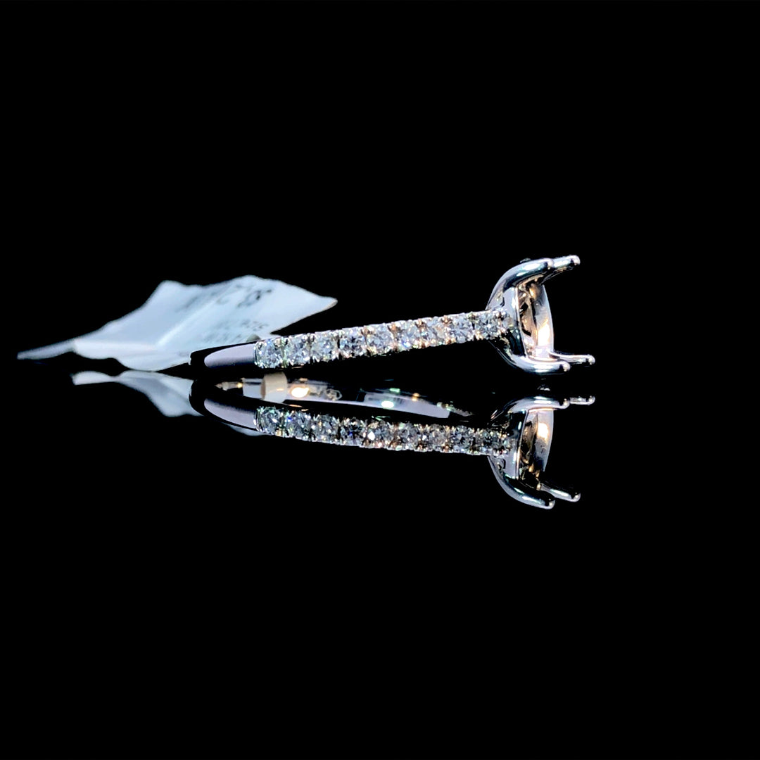 162457 - .30 ctw diamond semi mount