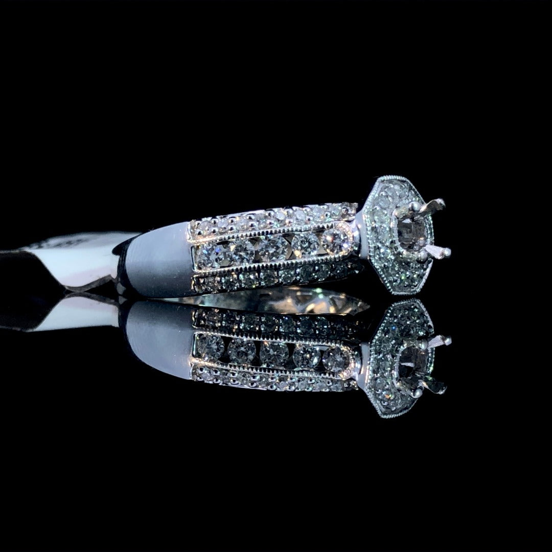 156486 - .95 ctw diamond semi mount