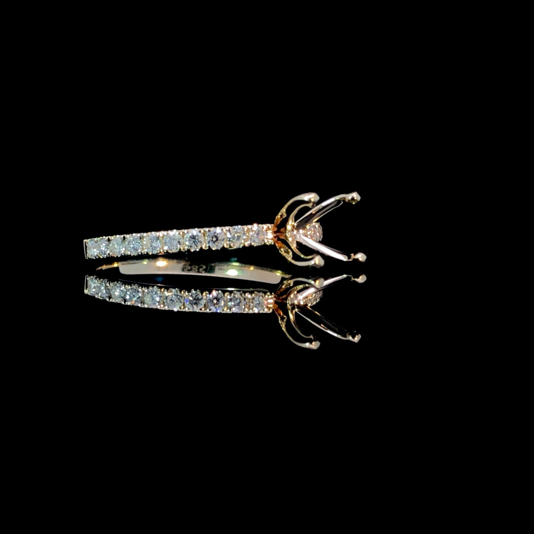 165247 - .34 ctw diamond semi mount